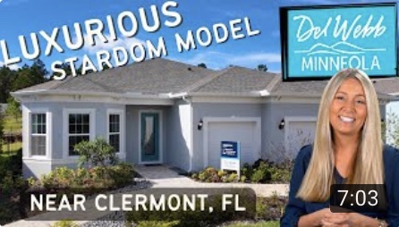 Discover the Stardom model at Del Webb Minneola, a luxurious 55+ community in Clermont, Florida. Explore spacious designs, elegant features, and modern amenities perfect for active adults