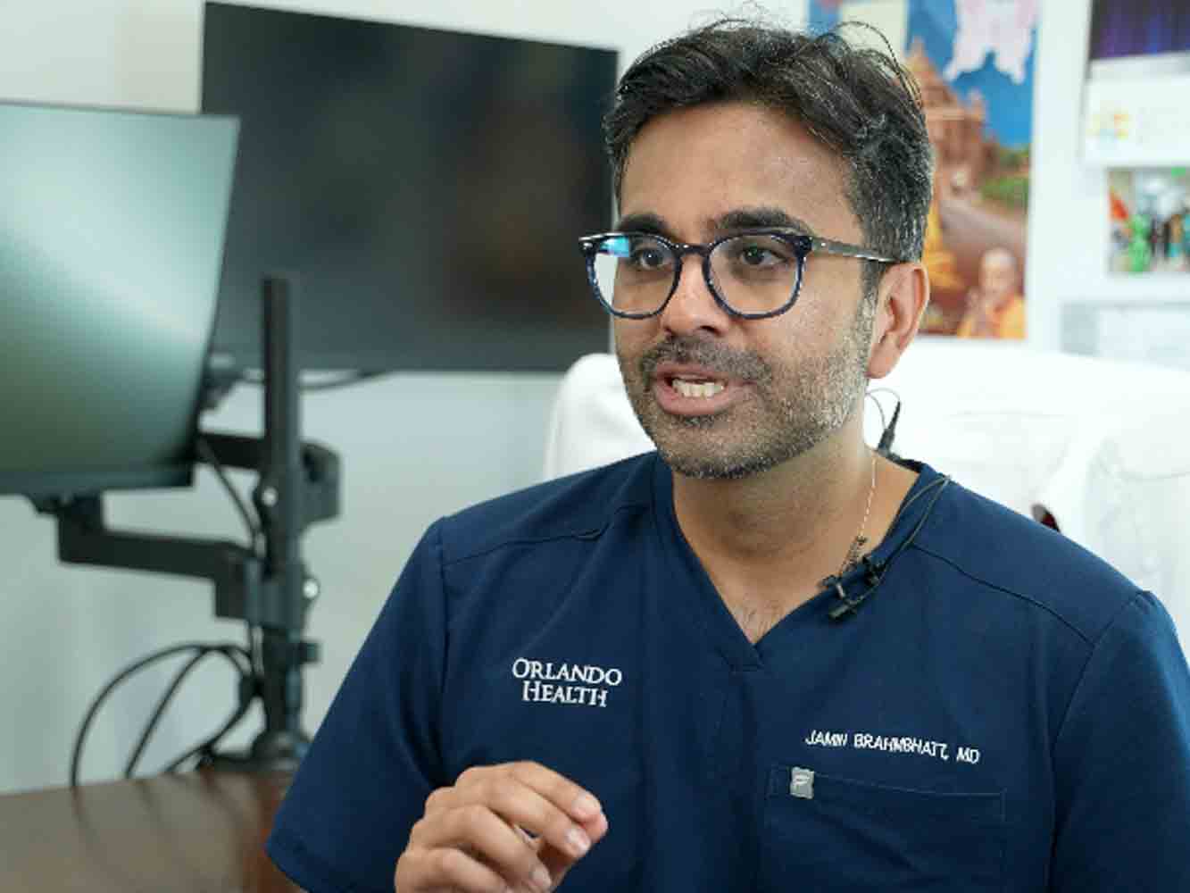 Dr Jamin Brahmbhatt discussing the importance of local healthcare access in Clermont Florida